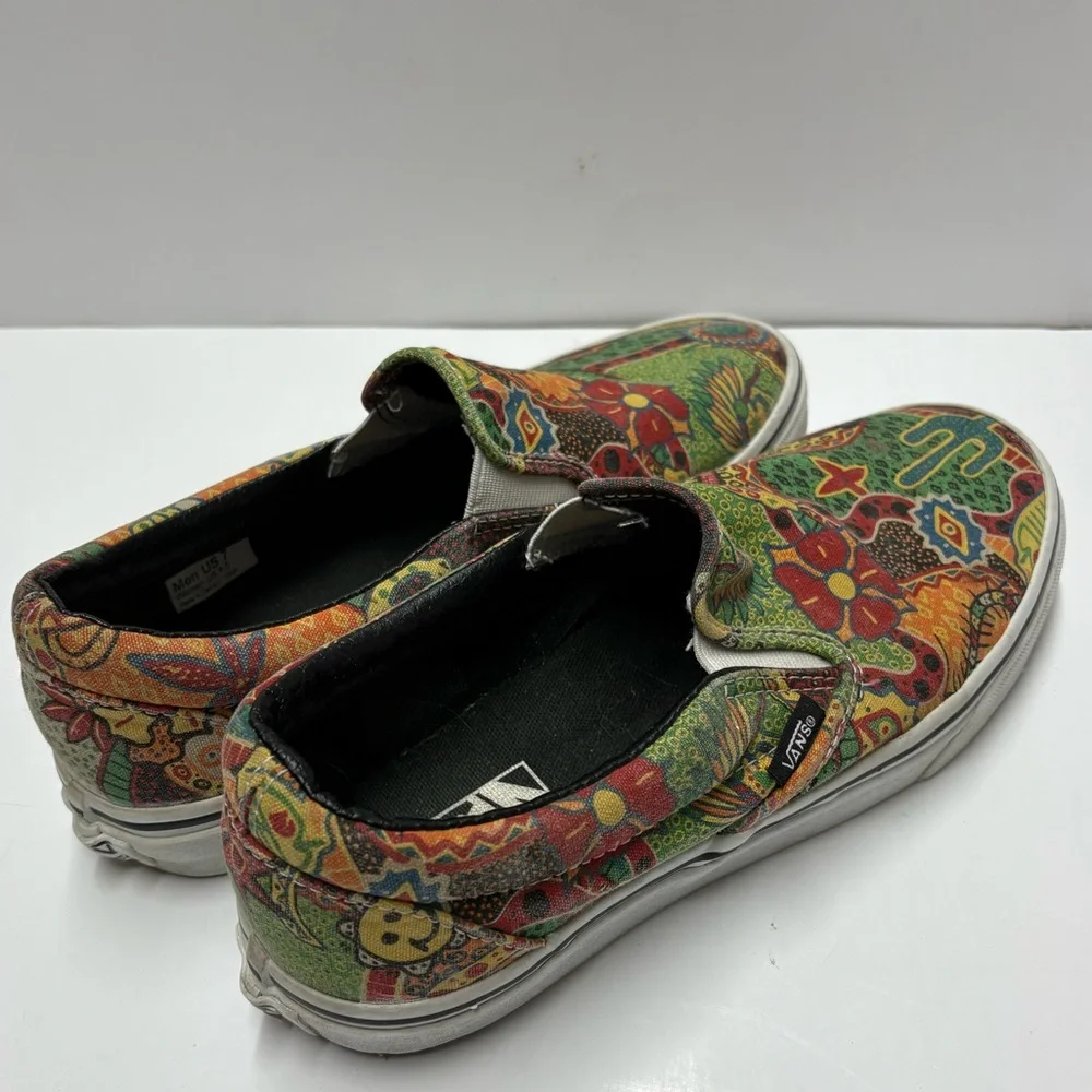 Van Doren Vans Desert Southwest Western Print Slip Ons Men's 7 Women's 8.5